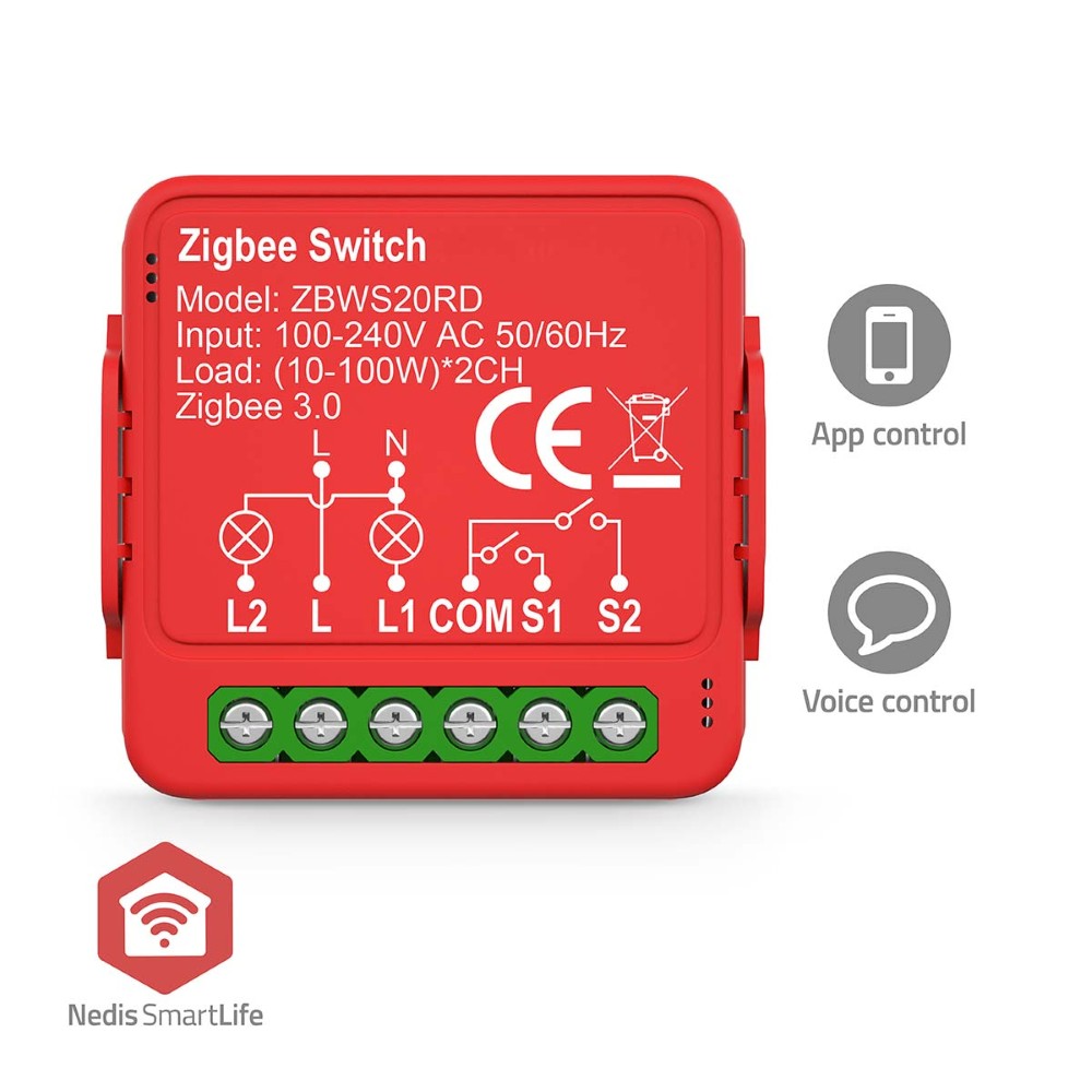 SmartLife Schakelaar zigbee 2x 100w 4 SmartLife Schakelaar zigbee 2x 100w - Afbeelding 4