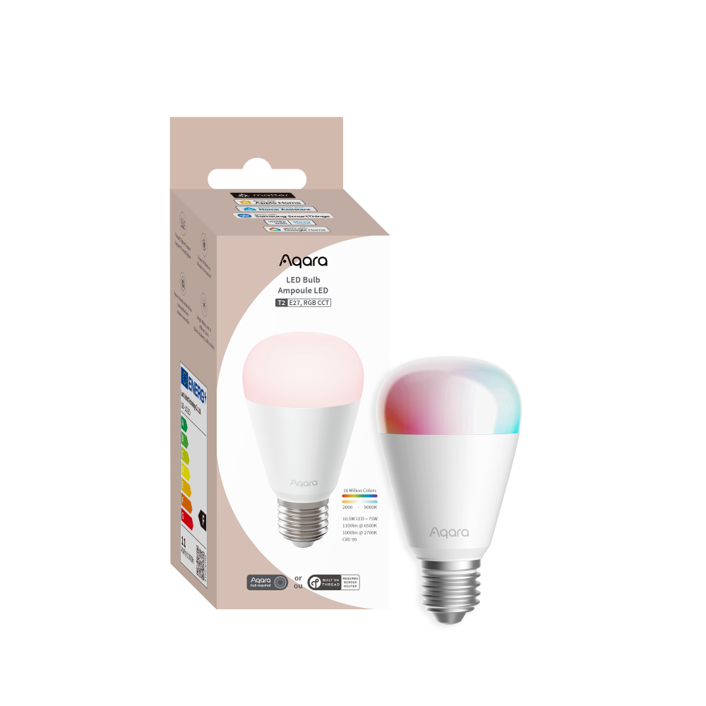 Aqara LED Bulb T2 (RGB CCT, E27) 1 Aqara LED Bulb T2 (RGB CCT, E27)